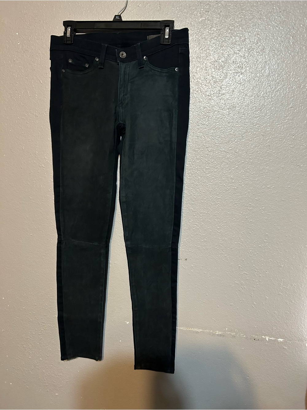 rag & bone Black Skinny Jeans light black Front Detail